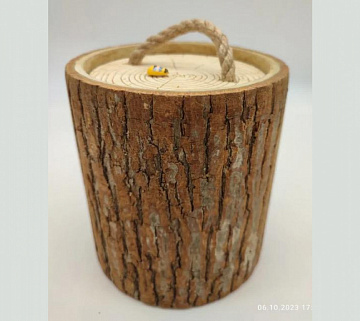 Фото Мёд диких медоносов Вятский 1000гр бочонок Кадушка